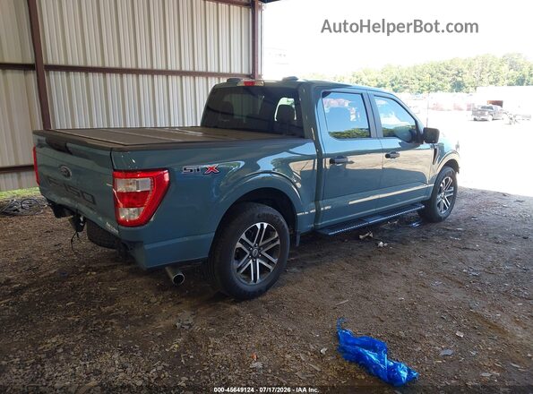 1FTEW1C58PKE38104 2023 FORD F150 Blue Tył prawy