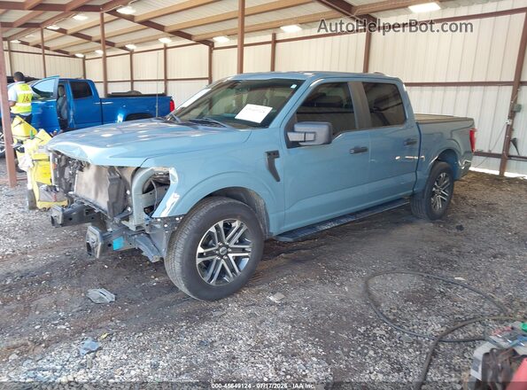 1FTEW1C58PKE38104 2023 FORD F150 Blue Przód lewy