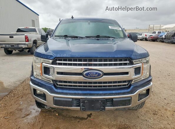 1FTEW1C59LKE74975 2020 FORD F150 Blue Front view