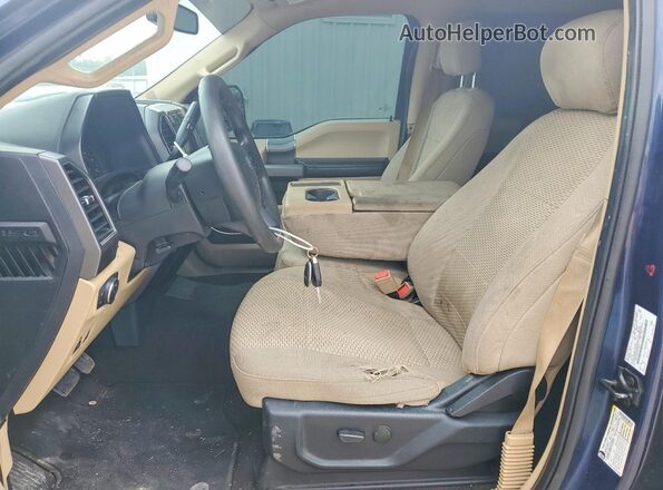 1FTEW1C59LKE74975 2020 FORD F150 Blue Front interior view