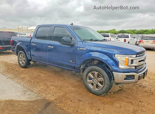 1FTEW1C59LKE74975 2020 FORD F150 Blue Front right