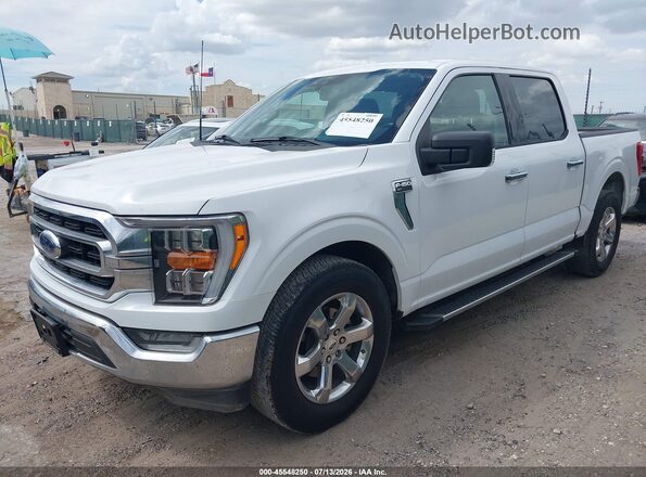 1FTEW1C59MFC46226 2021 FORD F150 Белый Передняя левая четверть