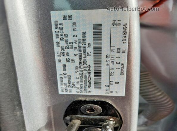 1FTEW1C59NKF04494 2022 FORD F150 Silver ძრავის განყოფილების ხედი