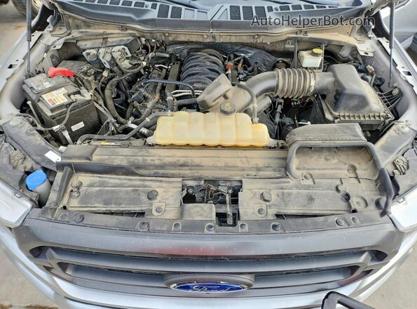 1FTEW1C59NKF04494 2022 FORD F150 Silver უკანა სალონის ხედი