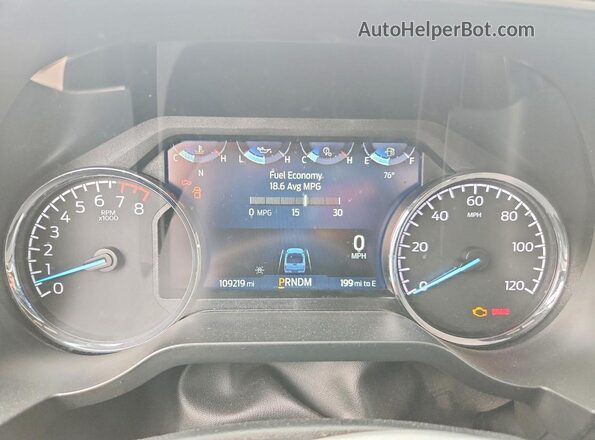 1FTEW1C59NKF04494 2022 FORD F150 Silver ხელსაწყოთა პანელის ხედი