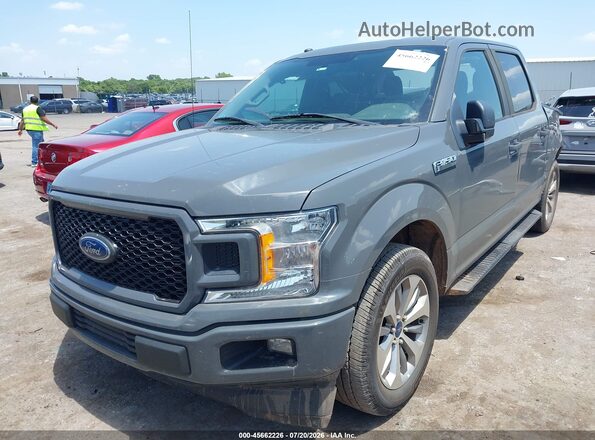 1FTEW1C5XJFB27290 2018 FORD F150 Серый Передняя левая четверть