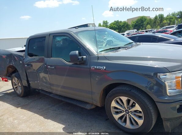 1FTEW1C5XJFB27290 2018 FORD F150 Серый Вид задней части салона