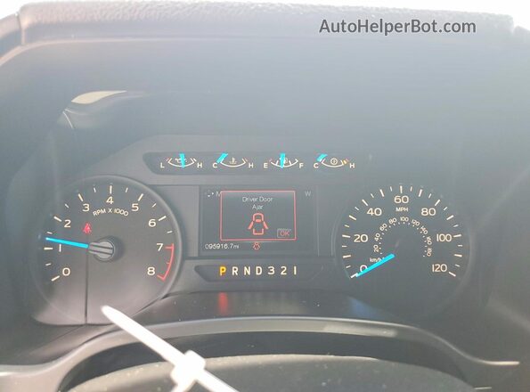 1FTEW1C81HFB86958 2017 FORD F150 White Սարքավորումների վահանակի տեսք