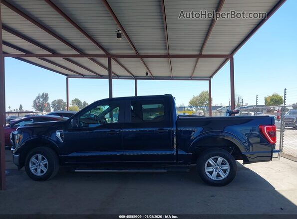 1FTEW1C81PFA21975 2023 FORD F150 Dark Blue Սալոնի 360 աստիճան տեսք