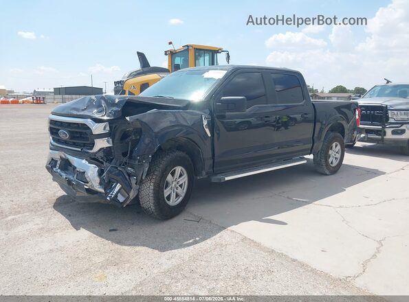1FTEW1C82PKE79175 2023 FORD F150 Black წინა მარცხენა ხედი სამი მეოთხედიდან