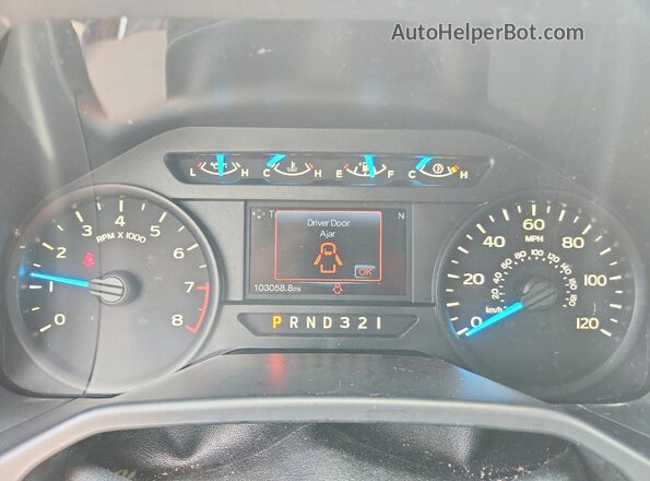 1FTEW1C85GKD62545 2016 FORD F150 Silver ხელსაწყოთა პანელის ხედი