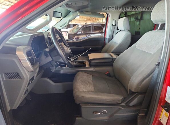 1FTEW1C85MKD99509 2021 FORD F150 Red Вид салону спереду