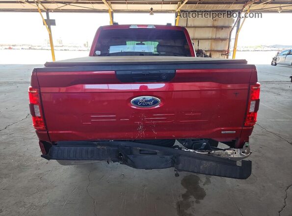 1FTEW1C85MKD99509 2021 FORD F150 Red Вид ззаду