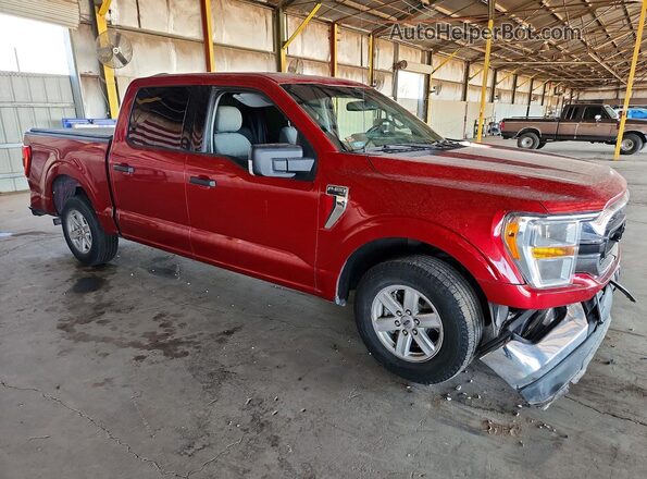 1FTEW1C85MKD99509 2021 FORD F150 Red Передня права чверть