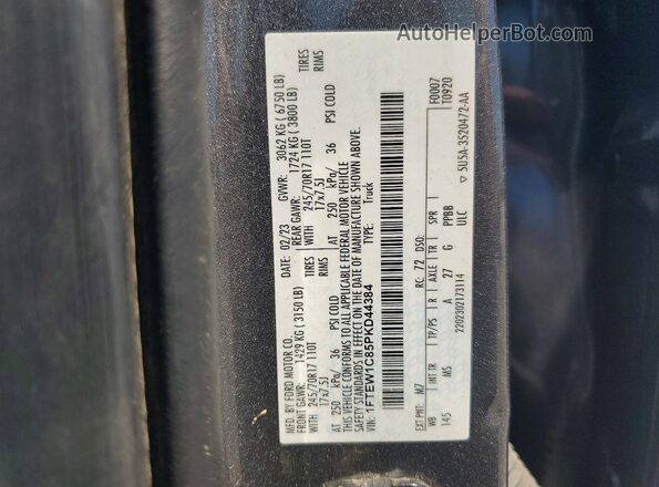 1FTEW1C85PKD44384 2023 FORD F150 Серый Вид подкапотного пространства