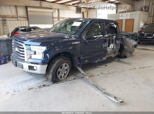 1FTEW1C86GFA18859 2016 FORD F150 Blue Vista tres cuartos delantera izquierda