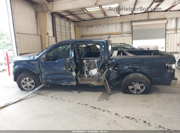 1FTEW1C86GFA18859 2016 FORD F150 Blue Vista interior trasera