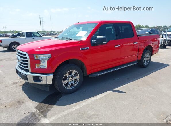 1FTEW1C86HKC30959 2017 FORD F150 Red წინა მარცხენა ხედი სამი მეოთხედიდან