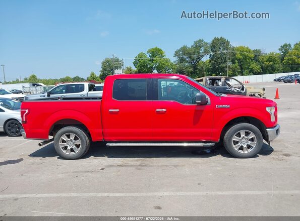 1FTEW1C86HKC30959 2017 FORD F150 Red უკანა სალონის ხედი