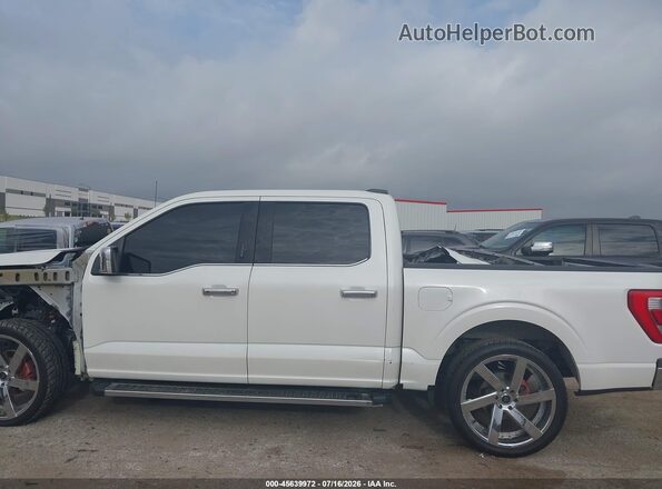 1FTEW1C87MKE53201 2021 FORD F150 White Rear interior view