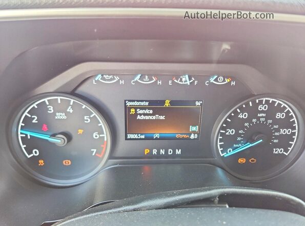 1FTEW1C88PKE57939 2023 FORD F150 Red Вид щитка приладів