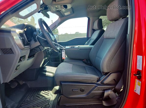 1FTEW1C88PKE57939 2023 FORD F150 Red Вид салону спереду