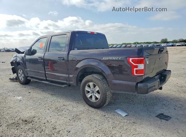 1FTEW1CB2JKC62423 2018 FORD F150 Purple Rear left