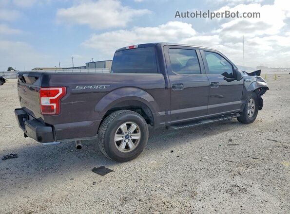 1FTEW1CB2JKC62423 2018 FORD F150 Purple Rear right