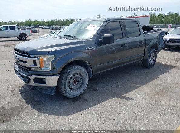 1FTEW1CB4JFB30322 2018 FORD F150 Серый Передняя левая четверть
