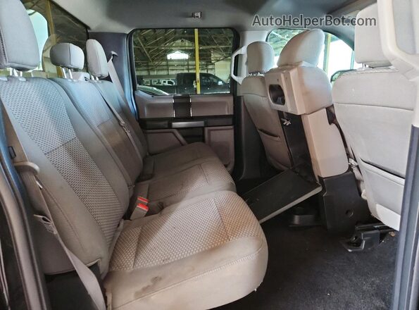 1FTEW1CB5JKC56972 2018 FORD F150 Black Rear seats view