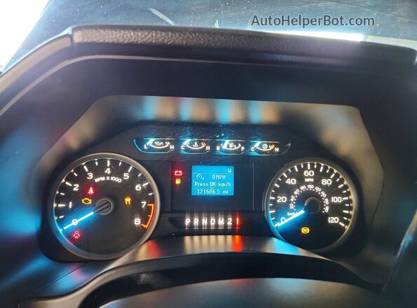 1FTEW1CB5JKC56972 2018 FORD F150 Black Instrument cluster view
