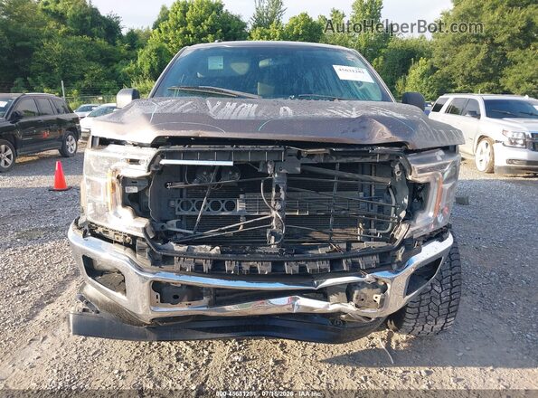 1FTEW1CB6JKC86952 2018 FORD F150 Brown Instrument cluster view