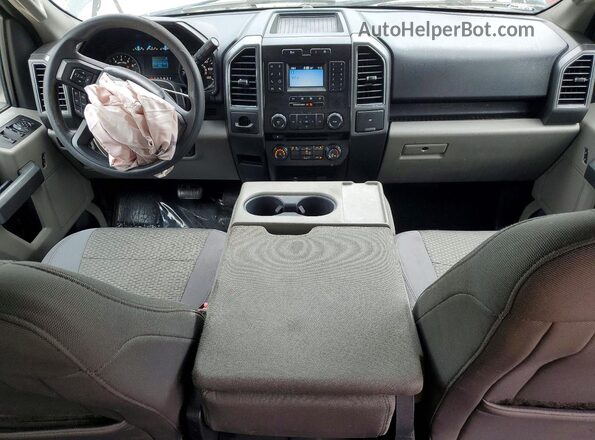 1FTEW1CB7JKD82931 2018 FORD F150 Gray Dashboard view
