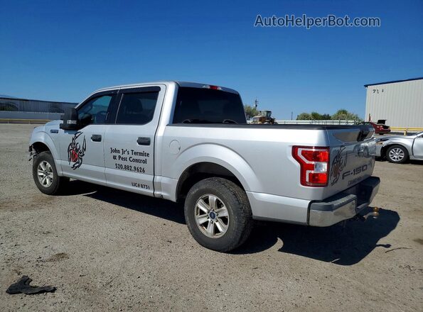 1FTEW1CB8JKD85952 2018 FORD F150 Silver უკანა მარცხენა