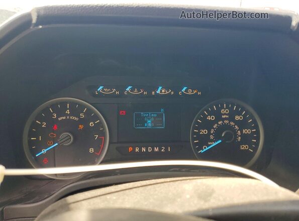 1FTEW1CB8JKD85952 2018 FORD F150 Silver ხელსაწყოთა პანელის ხედი