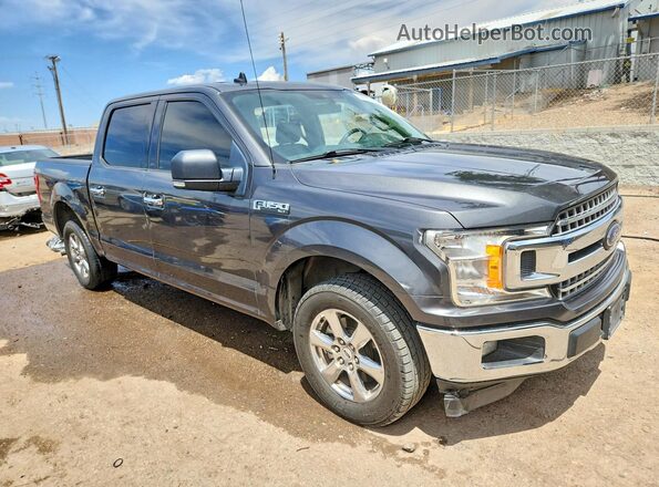 1FTEW1CB9KKD18374 2019 FORD F150 Серый Передняя правая четверть