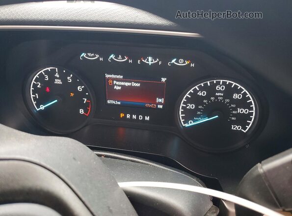 1FTEW1CBXMKE42592 2021 FORD F150 Black Вид щитка приладів