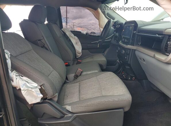 1FTEW1CBXMKE42592 2021 FORD F150 Black Вид салону спереду