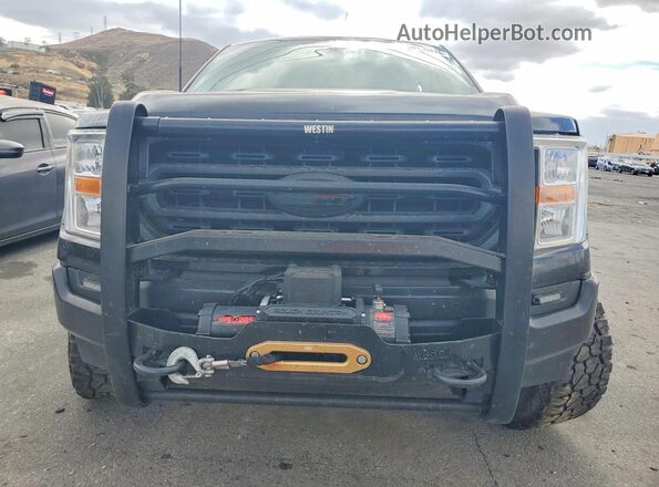 1FTEW1CBXMKE42592 2021 FORD F150 Black Вид спереду
