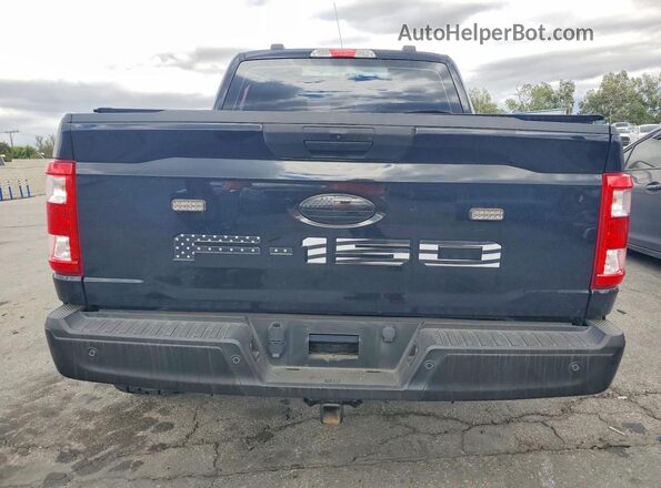 1FTEW1CBXMKE42592 2021 FORD F150 Black Вид ззаду