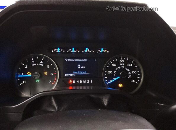 1FTEW1CF0GFA37115 2016 FORD F150 White Vista del cuadro de instrumentos