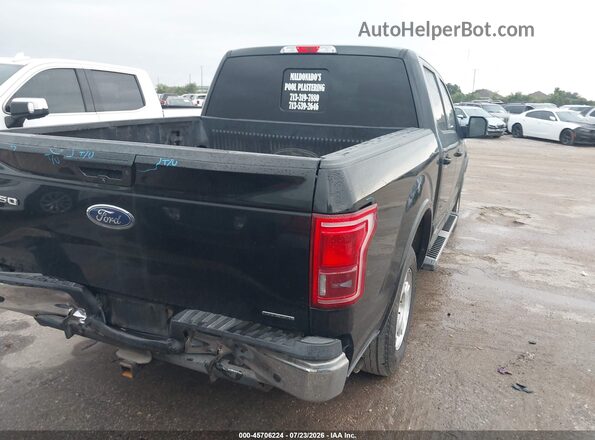 1FTEW1CF1GKE72023 2016 FORD F150 Black უკანა მარჯვენა