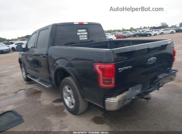 1FTEW1CF1GKE72023 2016 FORD F150 Black უკანა მარცხენა