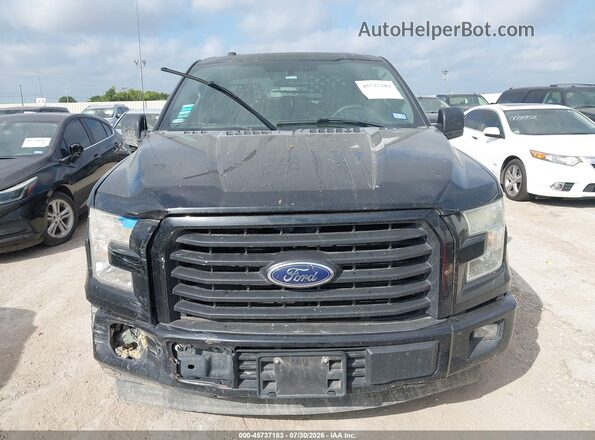 1FTEW1CF1HKC70560 2017 FORD F150 Black Vista del cuadro de instrumentos