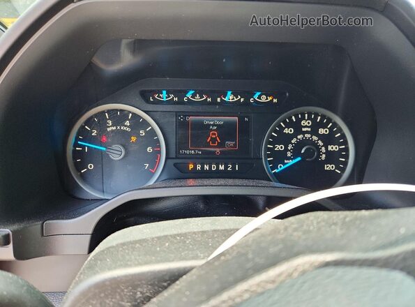 1FTEW1CF5GKD99822 2016 FORD F150 Black Instrument cluster view