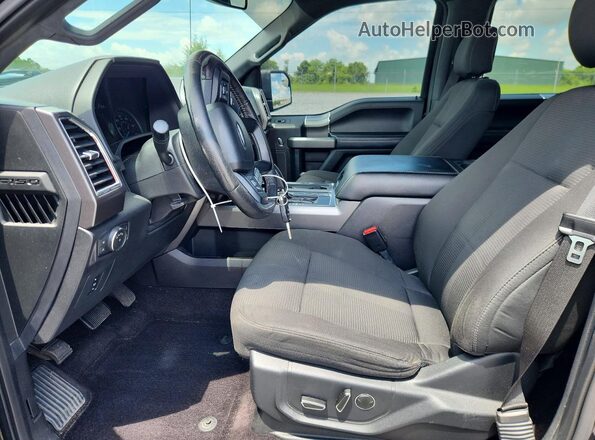 1FTEW1CF5GKD99822 2016 FORD F150 Black Front interior view