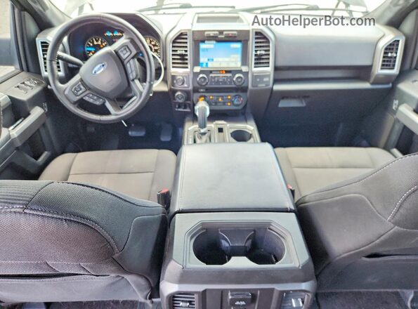 1FTEW1CF5GKD99822 2016 FORD F150 Black Dashboard view