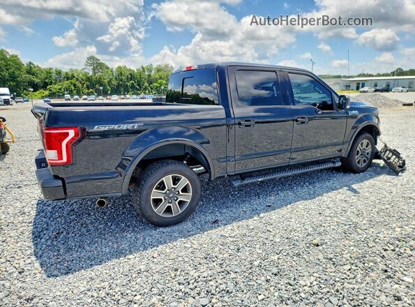 1FTEW1CF5GKD99822 2016 FORD F150 Black Rear right