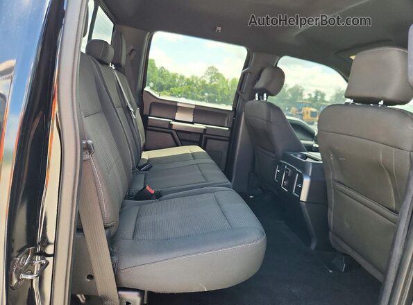 1FTEW1CF5GKD99822 2016 FORD F150 Black Rear seats view