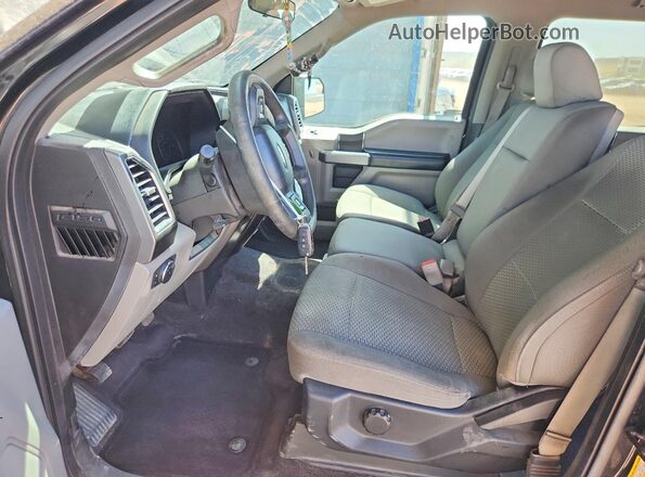 1FTEW1CF5GKE05182 2016 FORD F150 Black Widok wnętrza z przodu